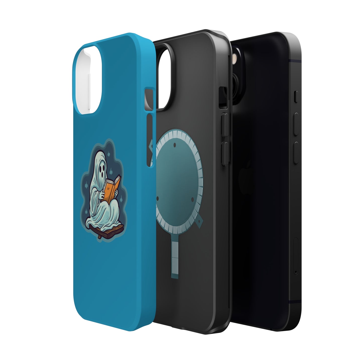 Bookish Ghost Phone Case, Halloween Literary iPhone Case, Teacher's Halloween Present, Librarian Themed Phone Case, Spooky Ghost iPhone Case