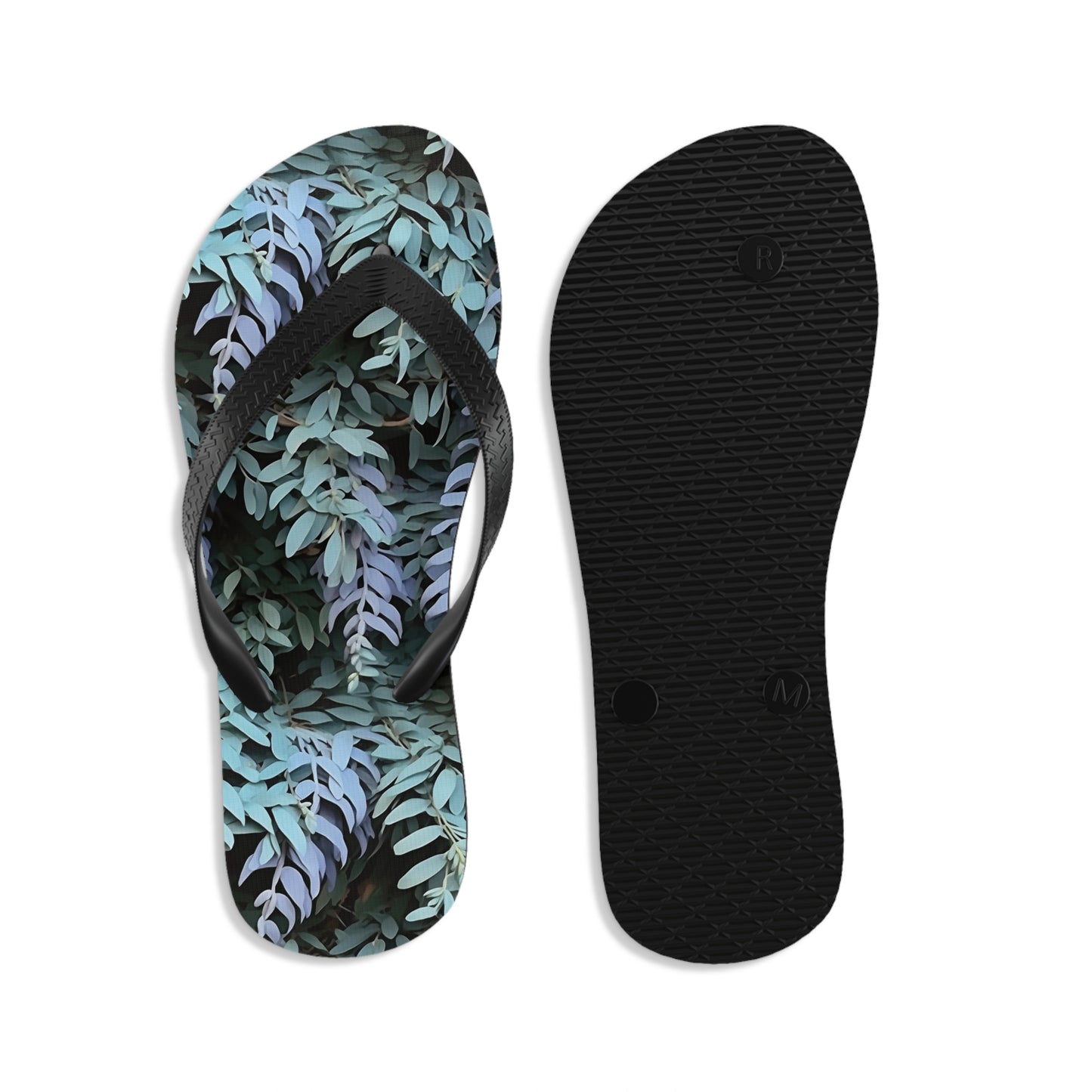 Unisex Flip-Flops - Purple Sage, Purple Sage