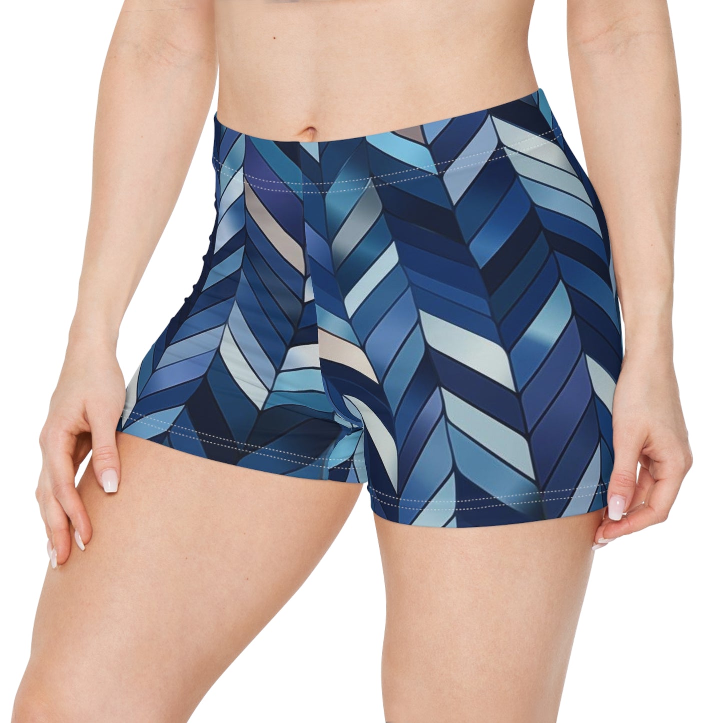 Workout Shorts - Hildegund Bitilasana Chevron