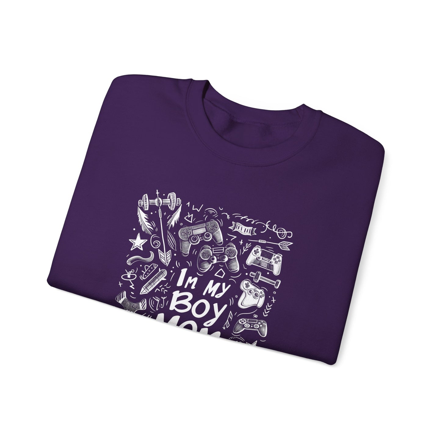 Unisex Heavy Blend™ Crewneck Sweatshirt - In My Boy Mom Era - Gamer