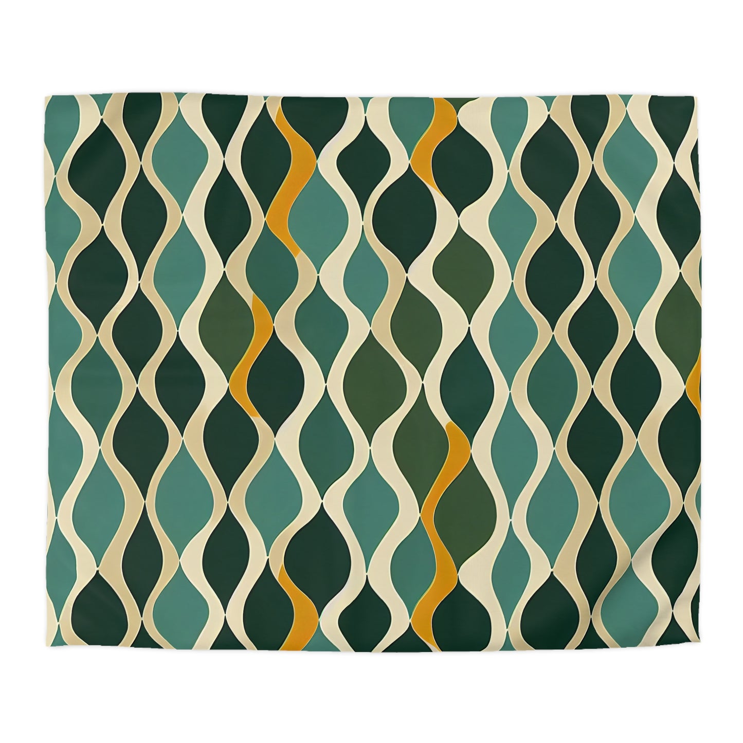 Duvet Cover - Deco Aqua Ringlets