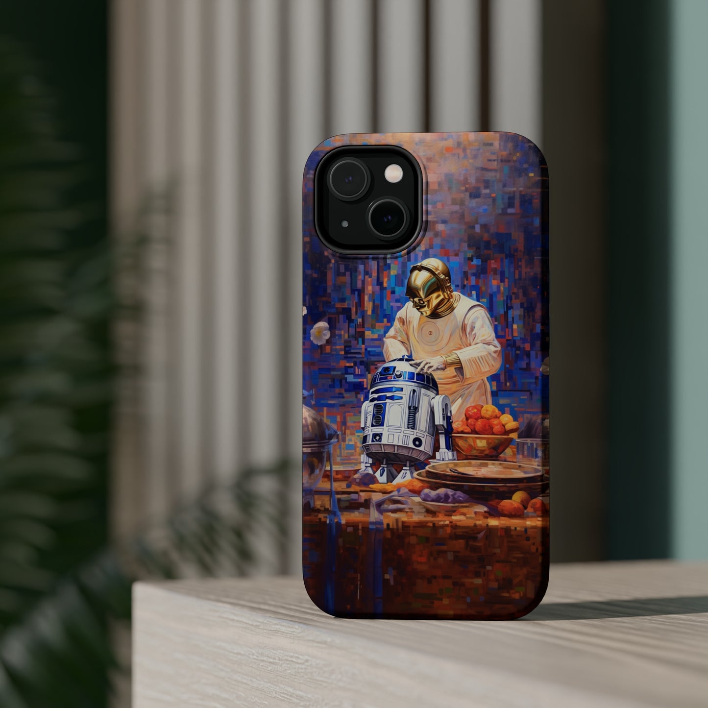 MagSafe Tough iPhone Case - R2D2Baking in the kitchen wearing an apron
