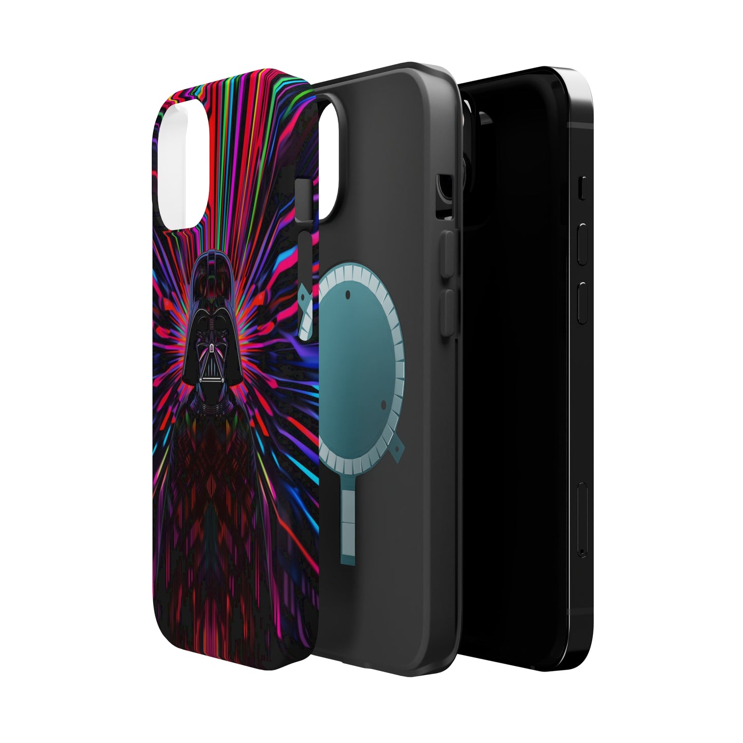 MagSafe Tough iPhone Case - Darth Vader Op Art Vintage