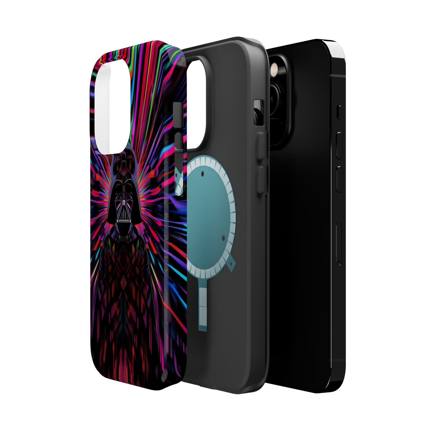 MagSafe Tough iPhone Case - Darth Vader Op Art Vintage
