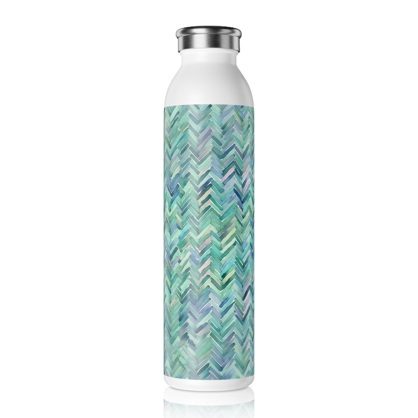 Slim Water Bottle - Piers Orleans Herringbone