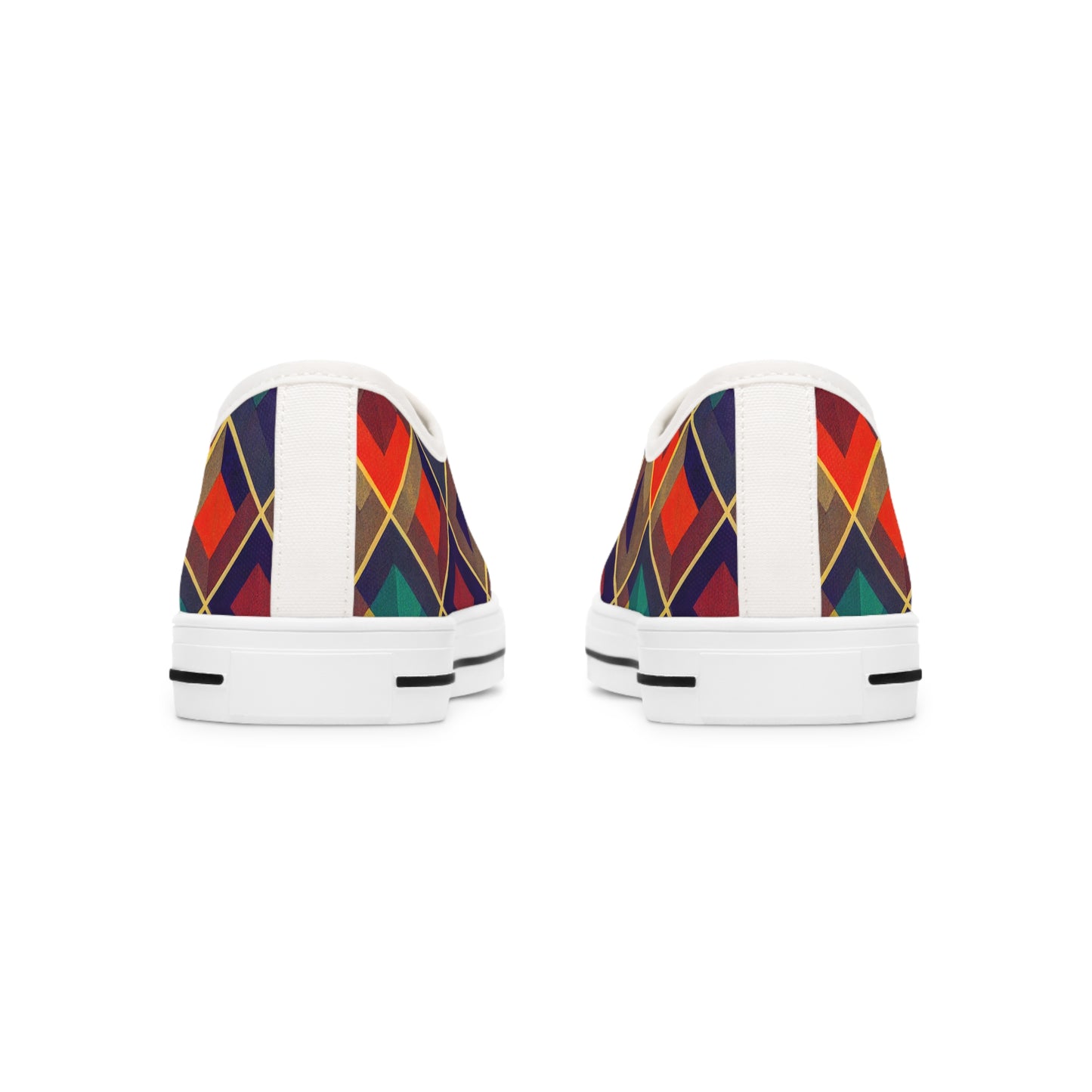 Women's Low Top Sneakers - Herringbone Kaleidoscope