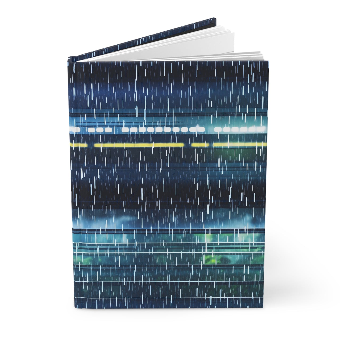 Hardcover Journal - Bullet Train Typhoon