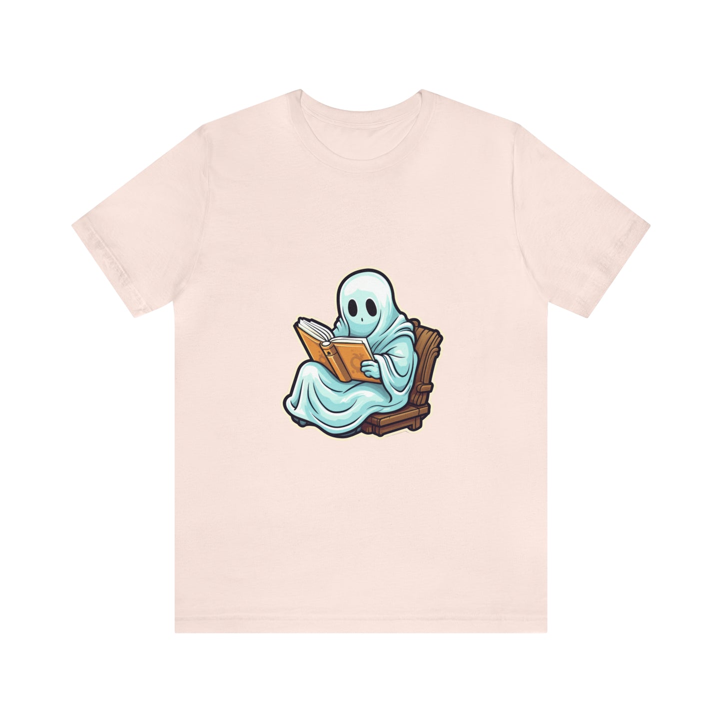 Ghost Reading Books Tee Shirt, Halloween Teacher Gift, Librarian, Ghost, Halloween Tee