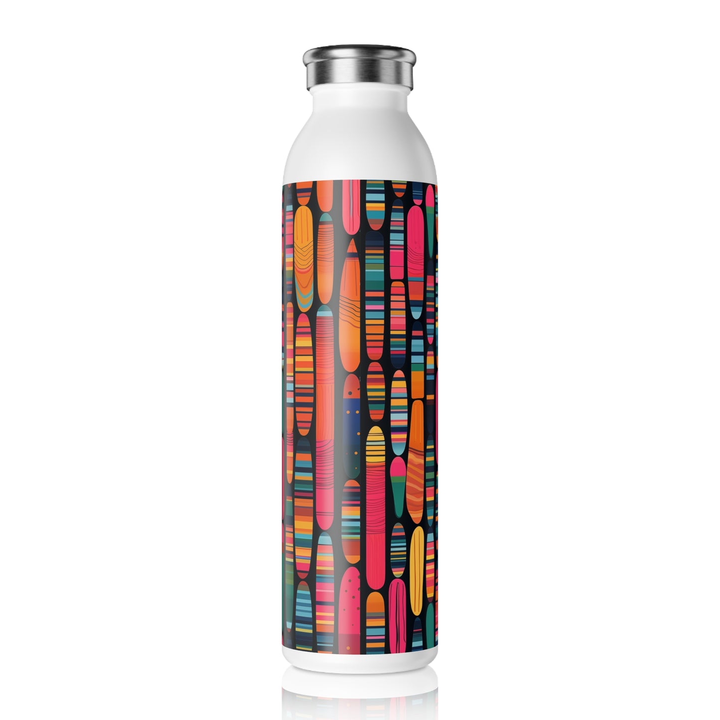 Slim Water Bottle - Petrarca So Paulo Stripes