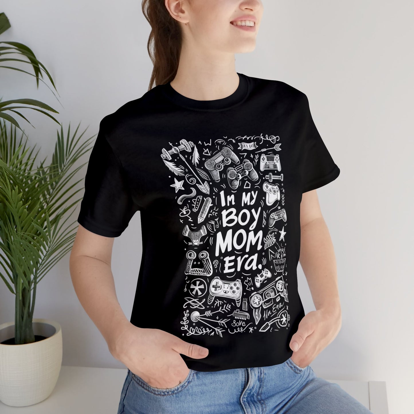 Unisex Jersey Short Sleeve Tee - In My Boy Mom Era - Gamer