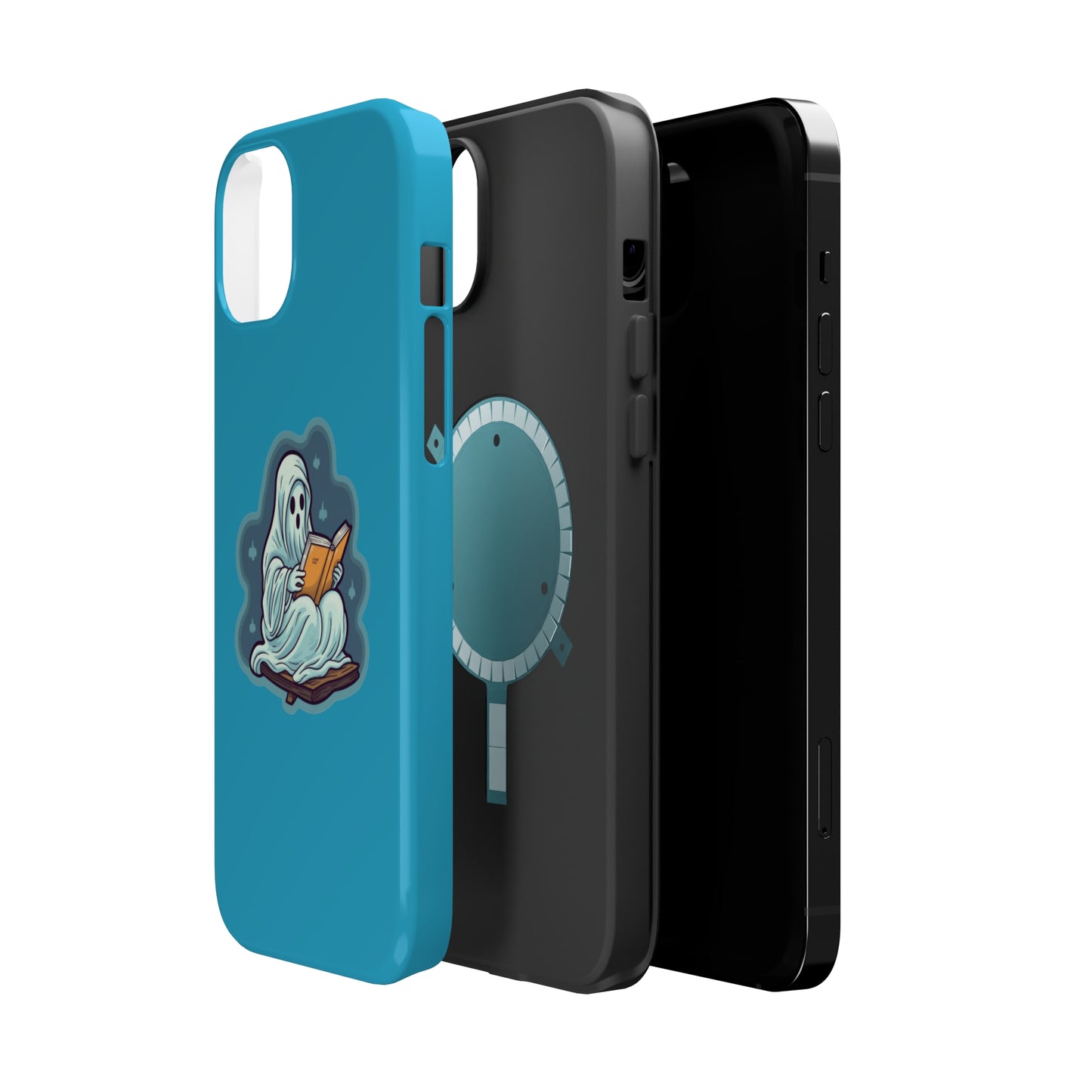 Bookish Ghost Phone Case, Halloween Literary iPhone Case, Teacher's Halloween Present, Librarian Themed Phone Case, Spooky Ghost iPhone Case