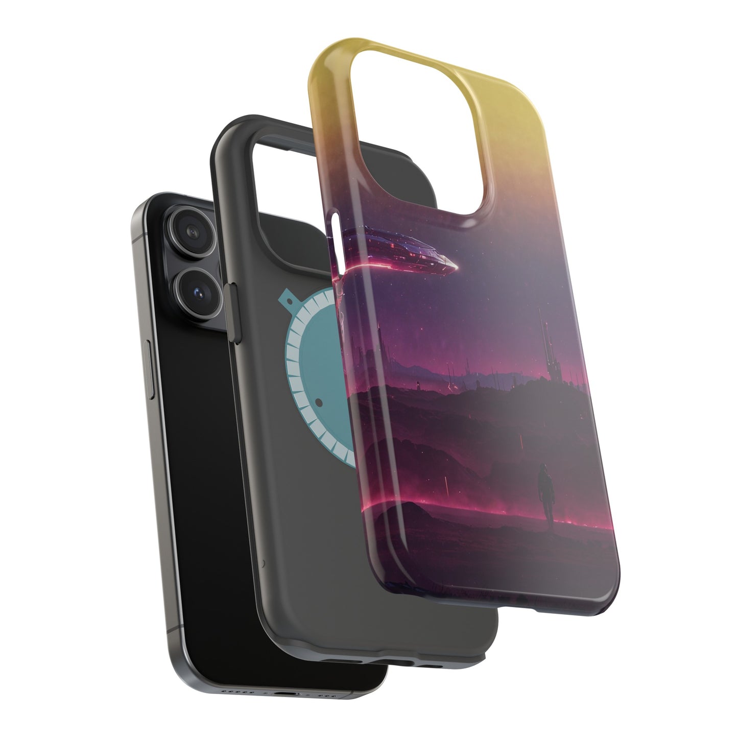 MagSafe Tough iPhone Case - "Cosmic Cyberpunk"