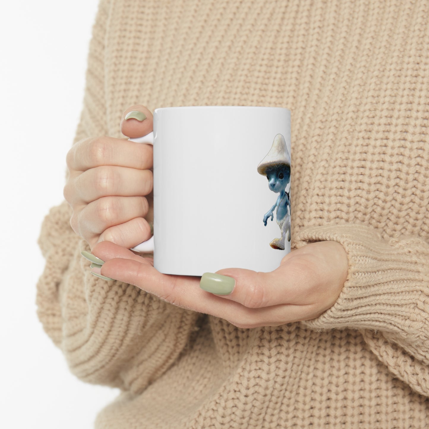 Ceramic Mug 11oz - SmurfCat WeLiveWeLoveWeLie