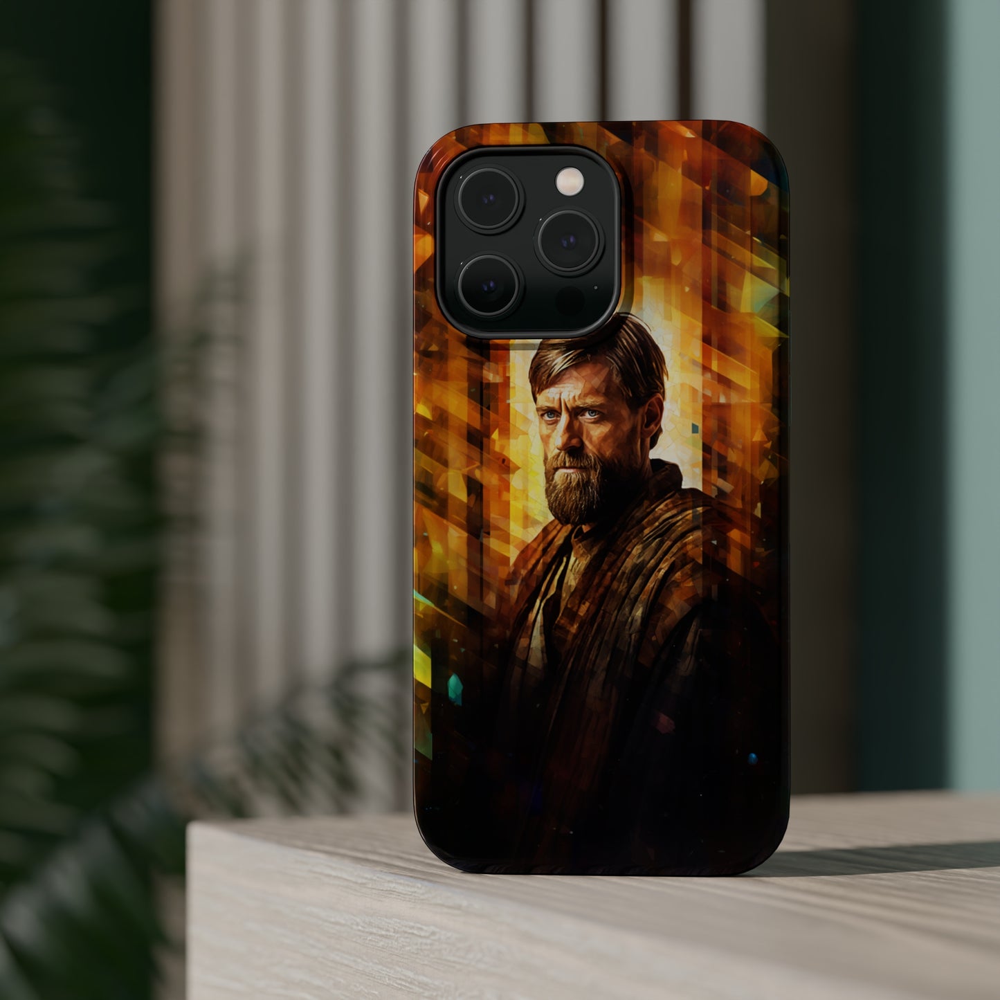 MagSafe Tough iPhone Case - Obi Wan Kenobi Abstract Expressionism