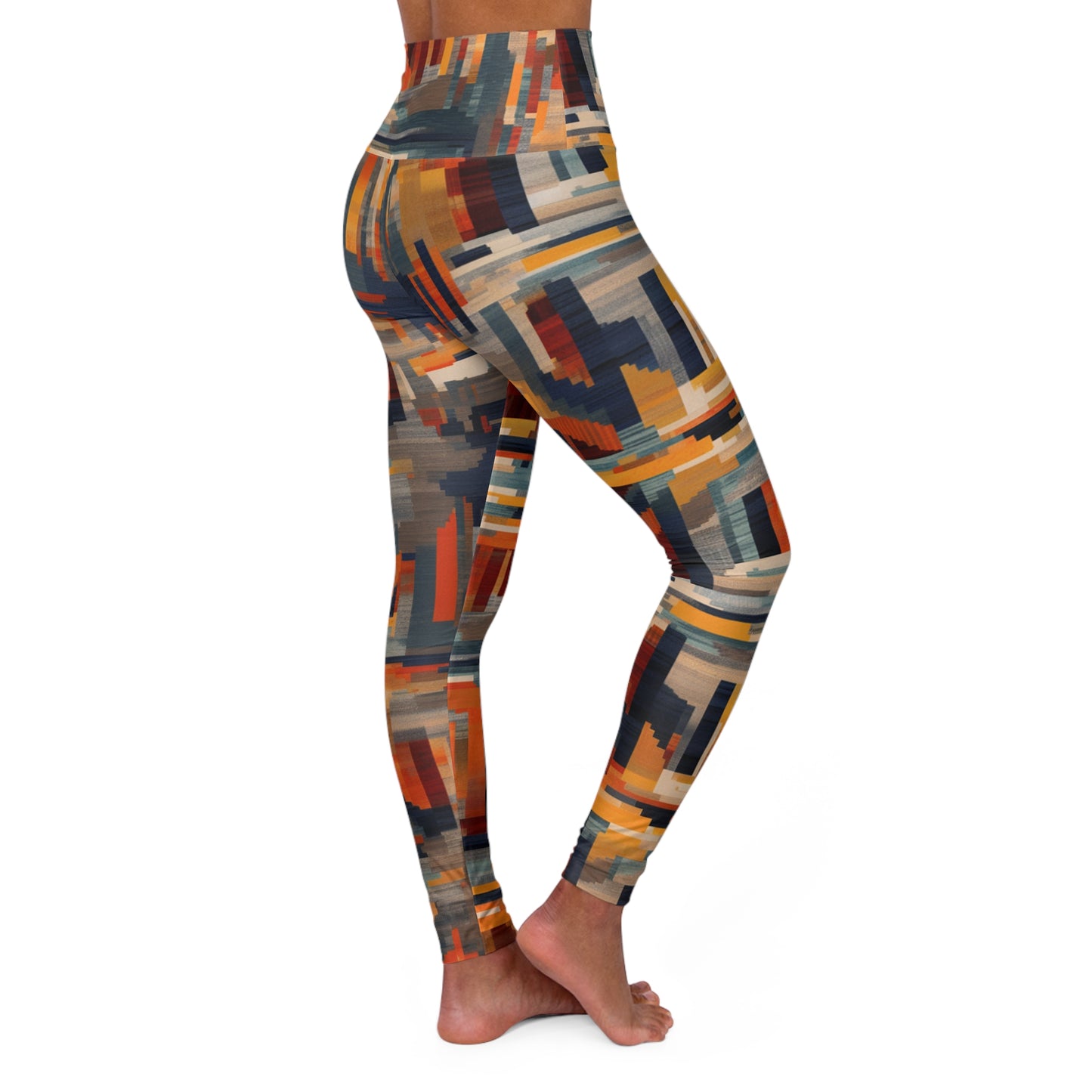 High Waisted Leggings - Vermeer_Provence