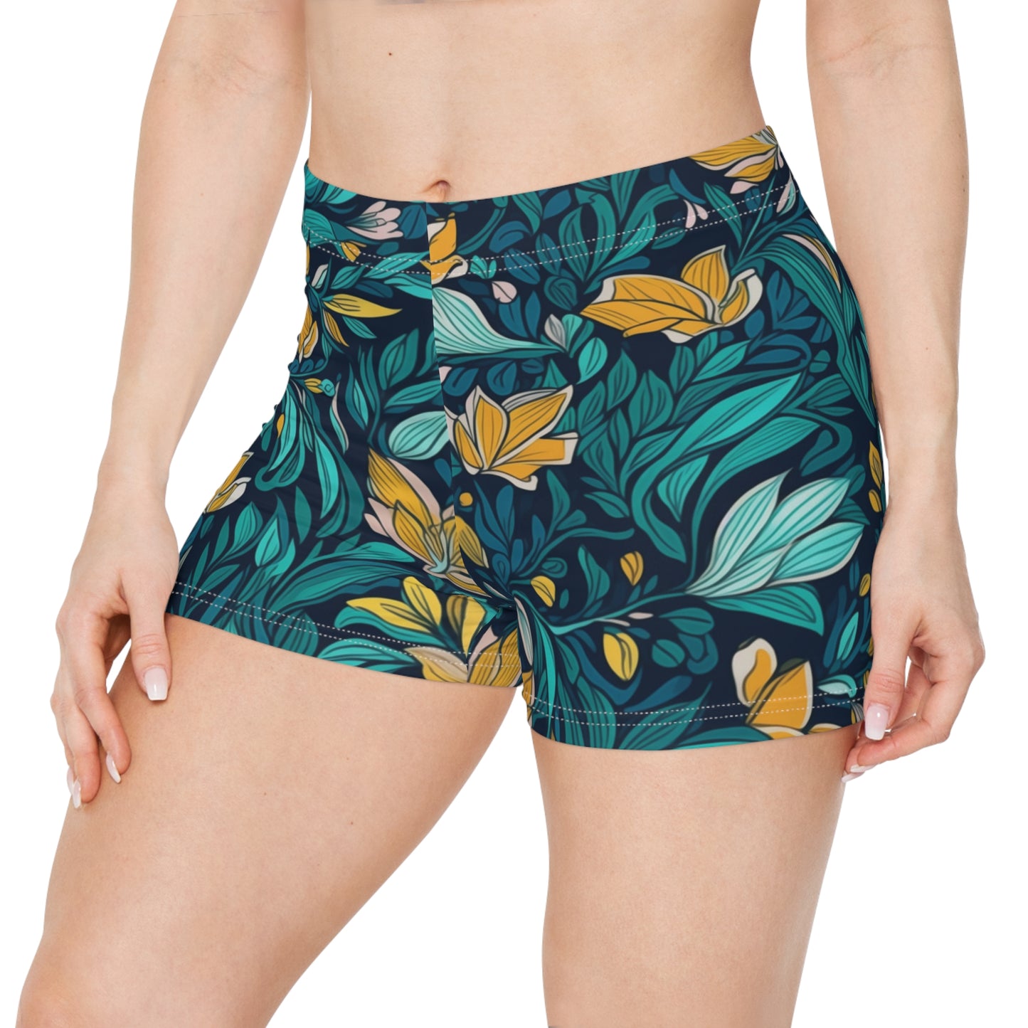 Workout Shorts - Bogdana Juizde Fora Ditsy Floral