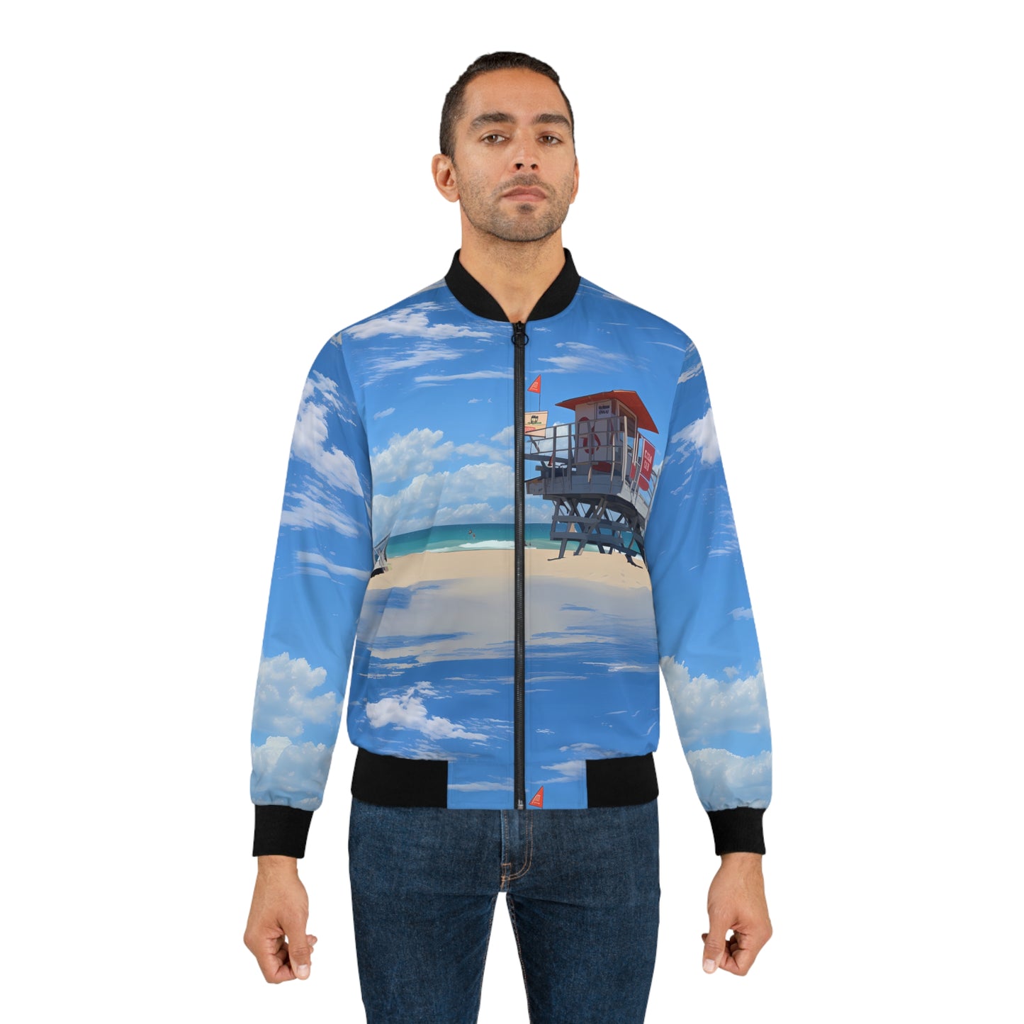 Men's Bomber Jacket - Love and Santa Monica