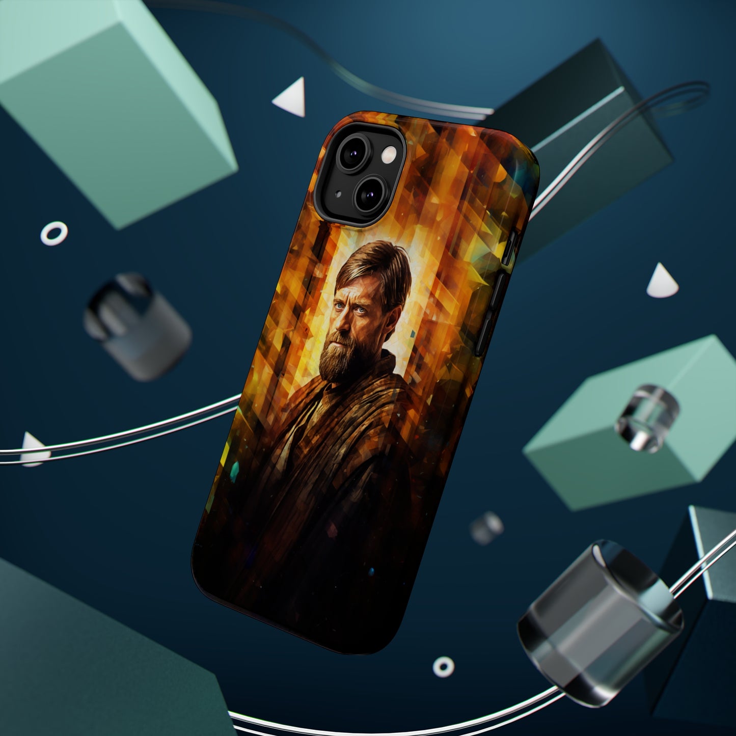 MagSafe Tough iPhone Case - Obi Wan Kenobi Abstract Expressionism