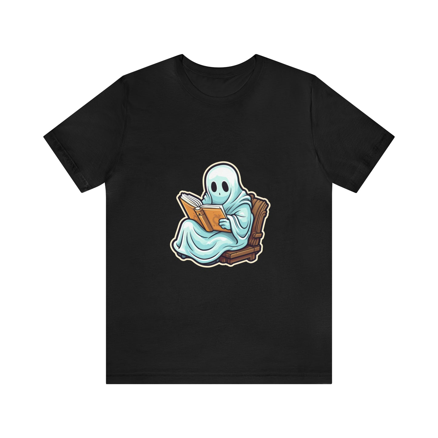 Ghost Reading Books Tee Shirt, Halloween Teacher Gift, Librarian, Ghost, Halloween Tee