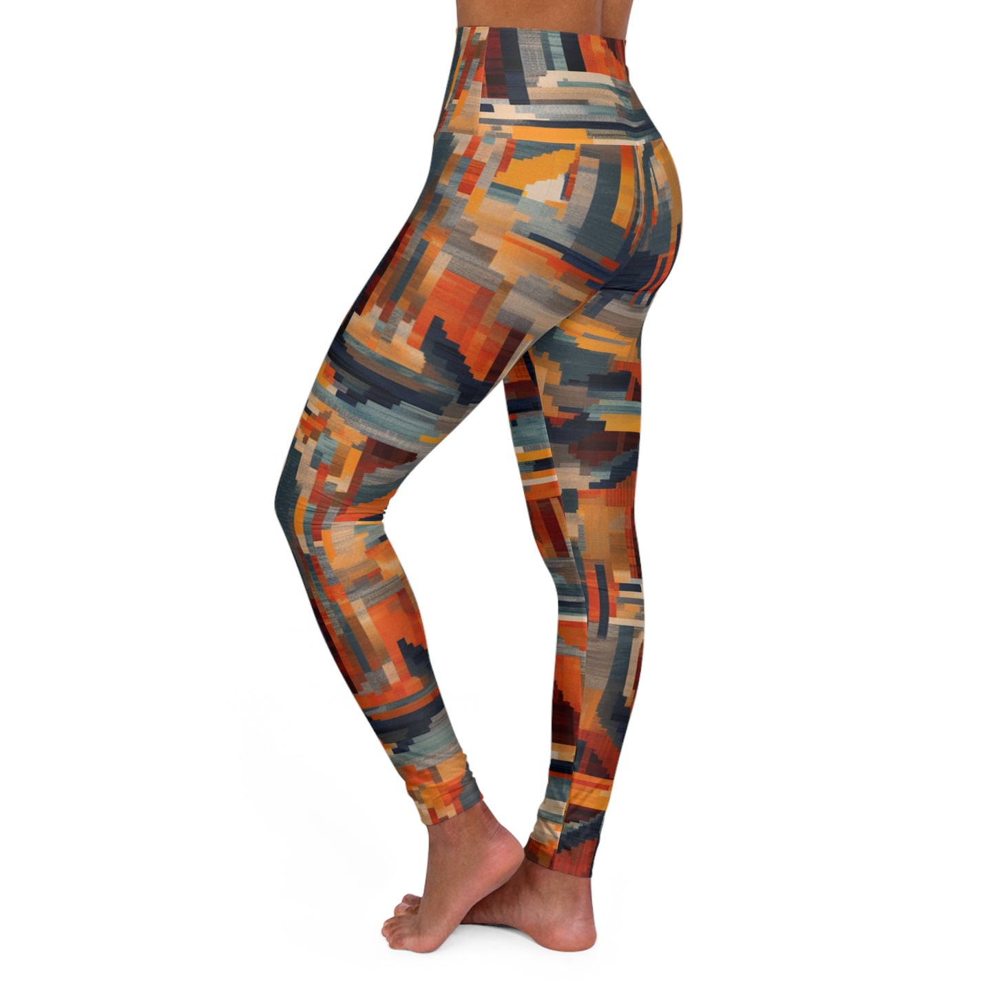 High Waisted Leggings - Vermeer_Provence