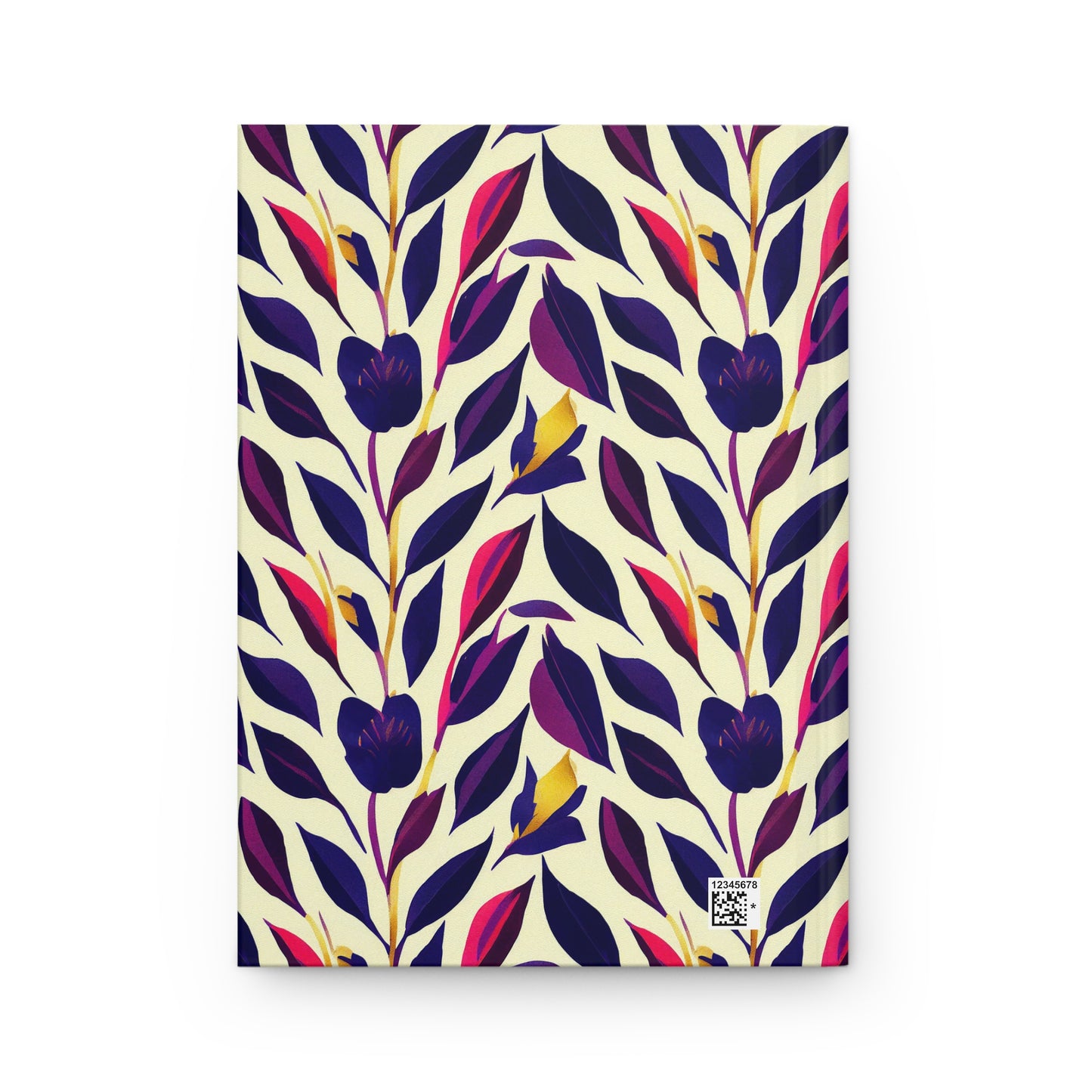 Hardcover Journal Matte - Violet Flourish Damask