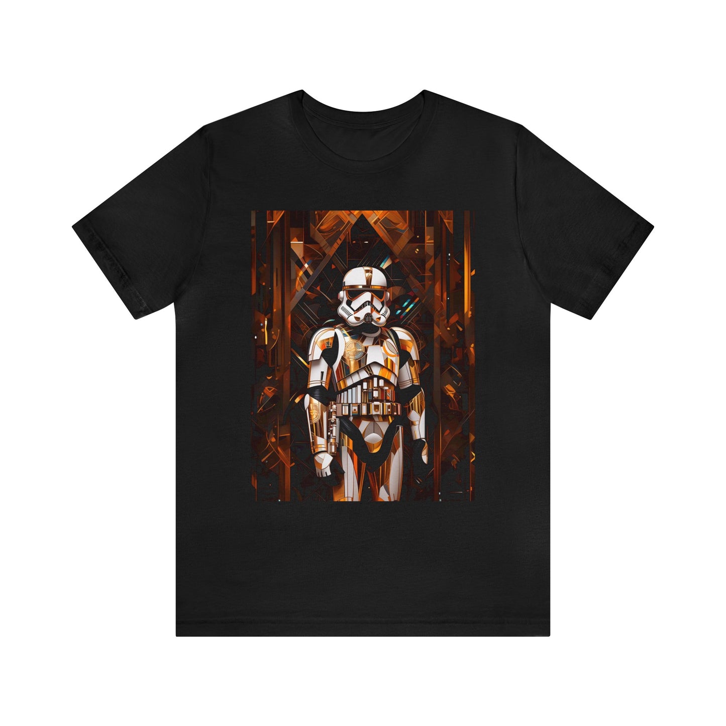 Unisex Jersey Short Sleeve Tee - Storm Trooper Art Deco style by Frank Lloyd Wright