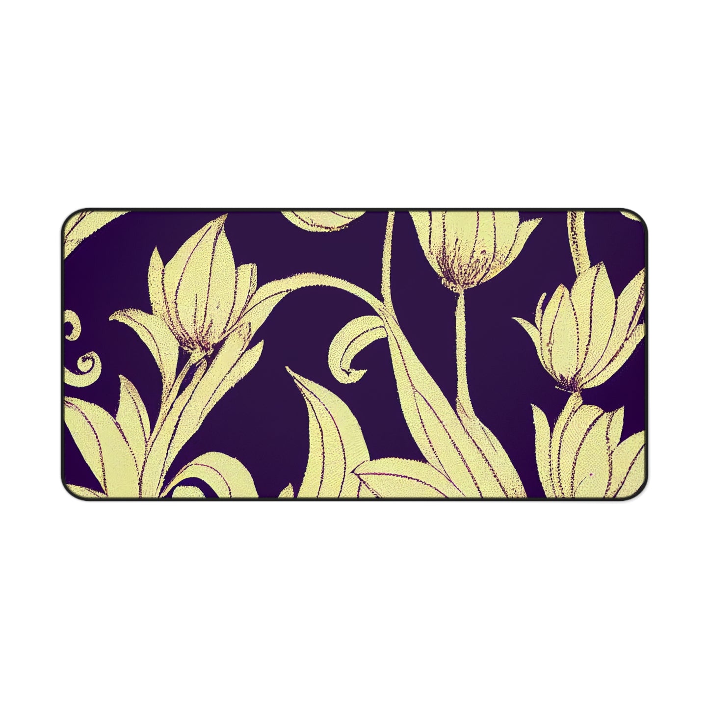 Desk Mat - Baroque Blossom Damask