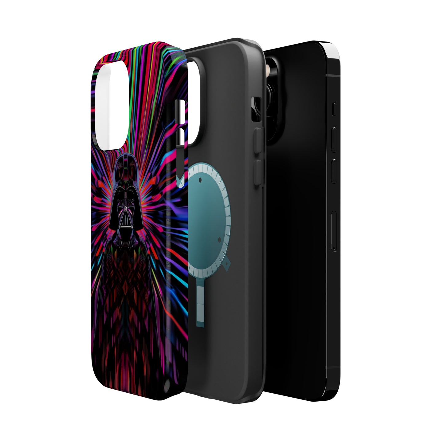MagSafe Tough iPhone Case - Darth Vader Op Art Vintage