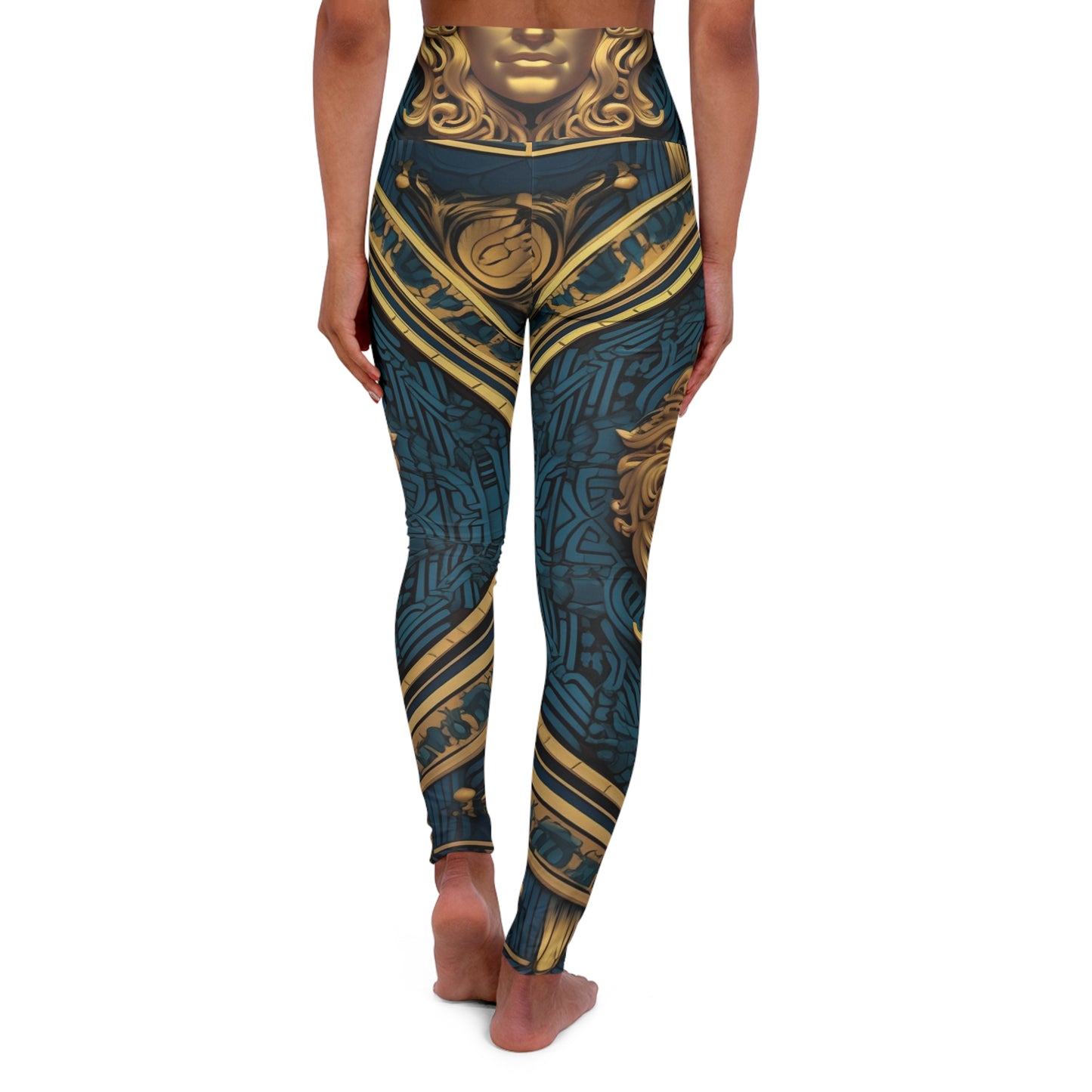 High Waisted Leggings - Coastal Oil.