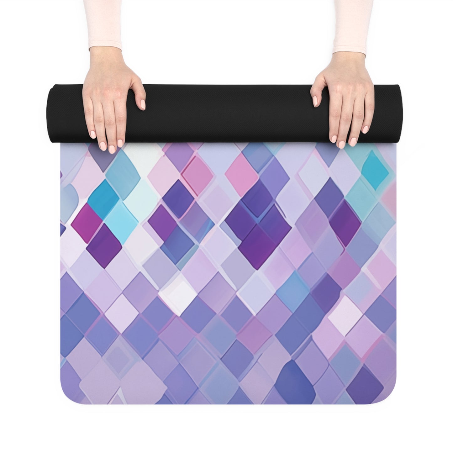 Rubber Yoga Mat- Regina Paris Argyle