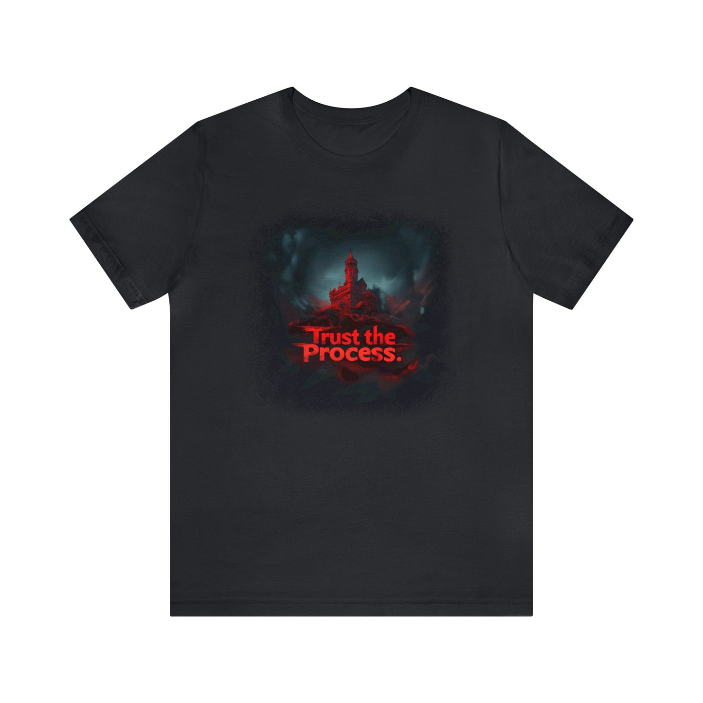 Unisex Jersey Short Sleeve Tee - Trust The Process Horror