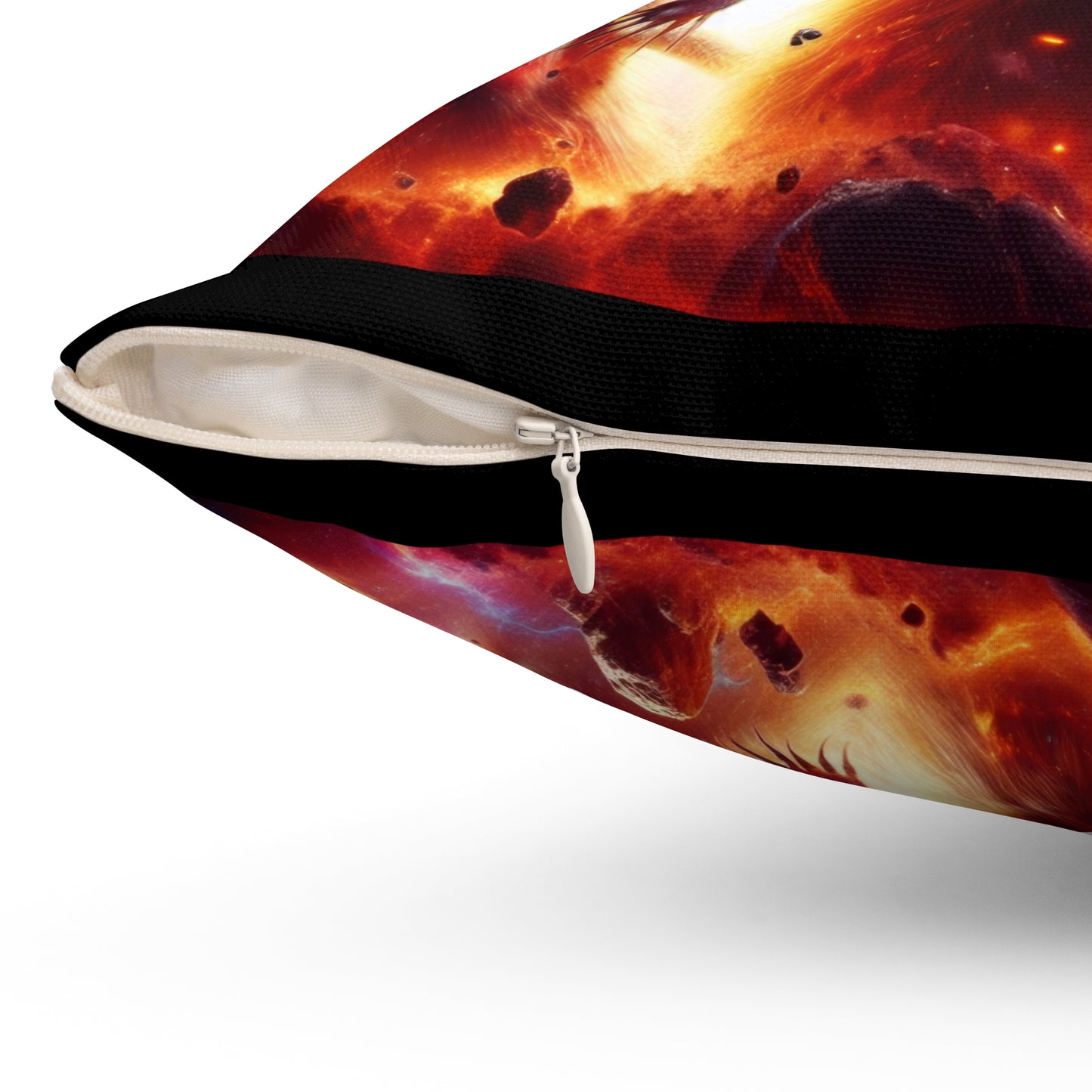 Spun Polyester Square Pillow - Meerkat Cosmic Level