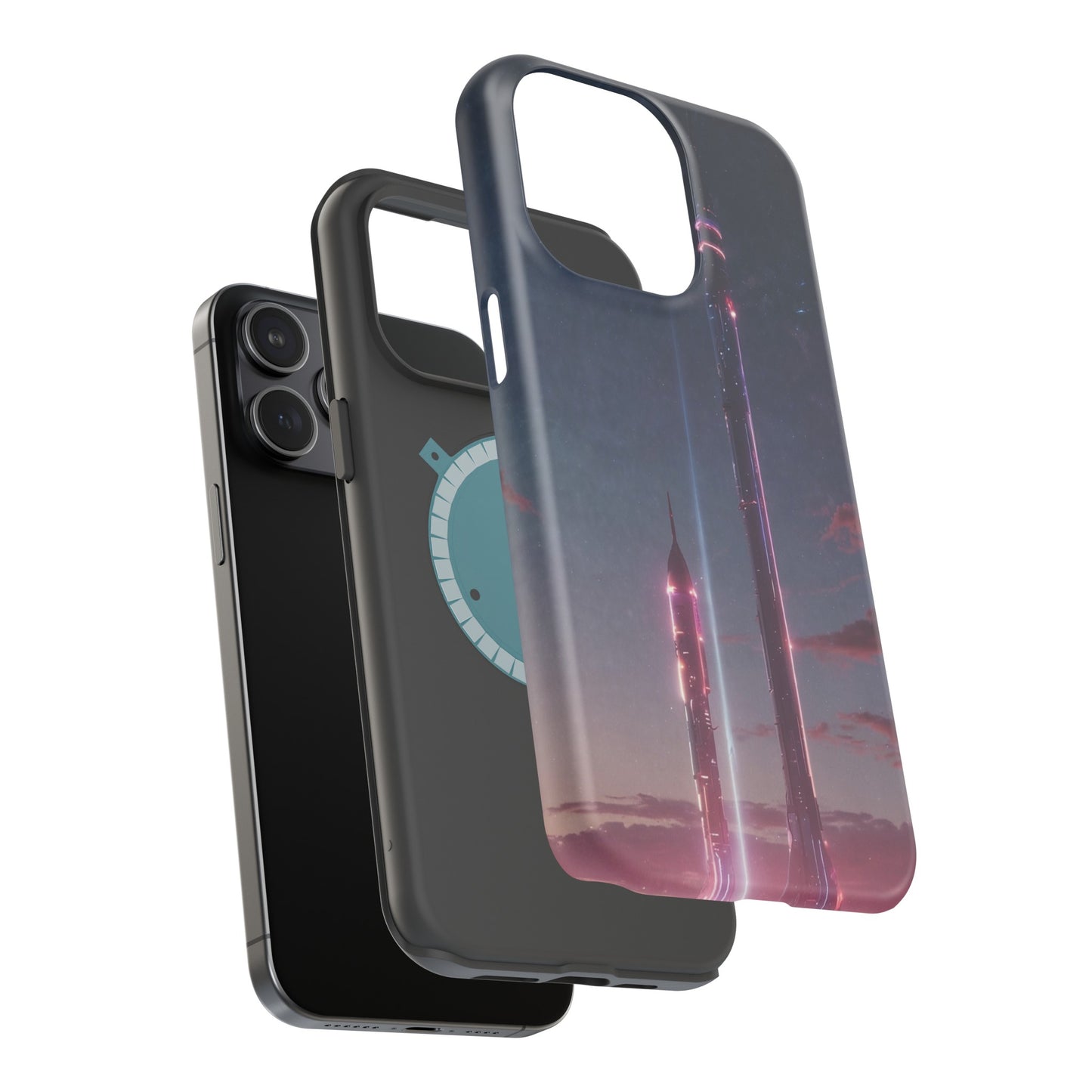 MagSafe Tough iPhone Case - Galactic Cyberpunk