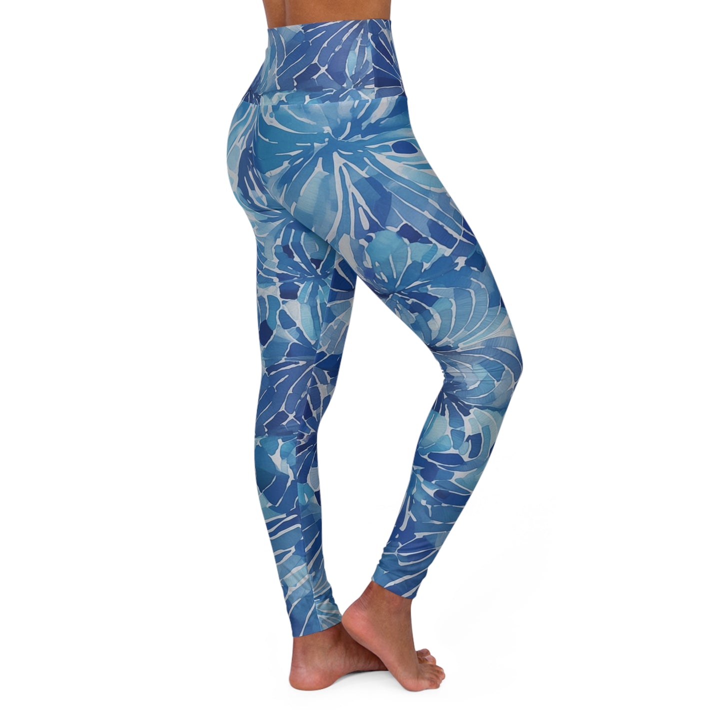 High Waisted Leggings - Colette Flint Shibori