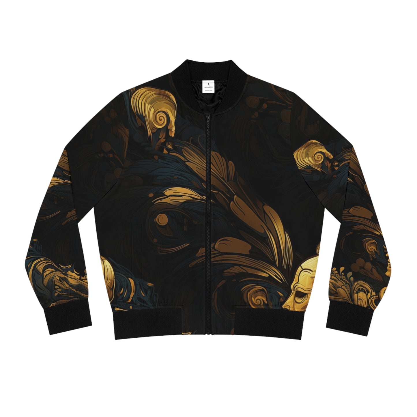 Women's Bomber Jacket - C3P0 Diagrammatic drawing