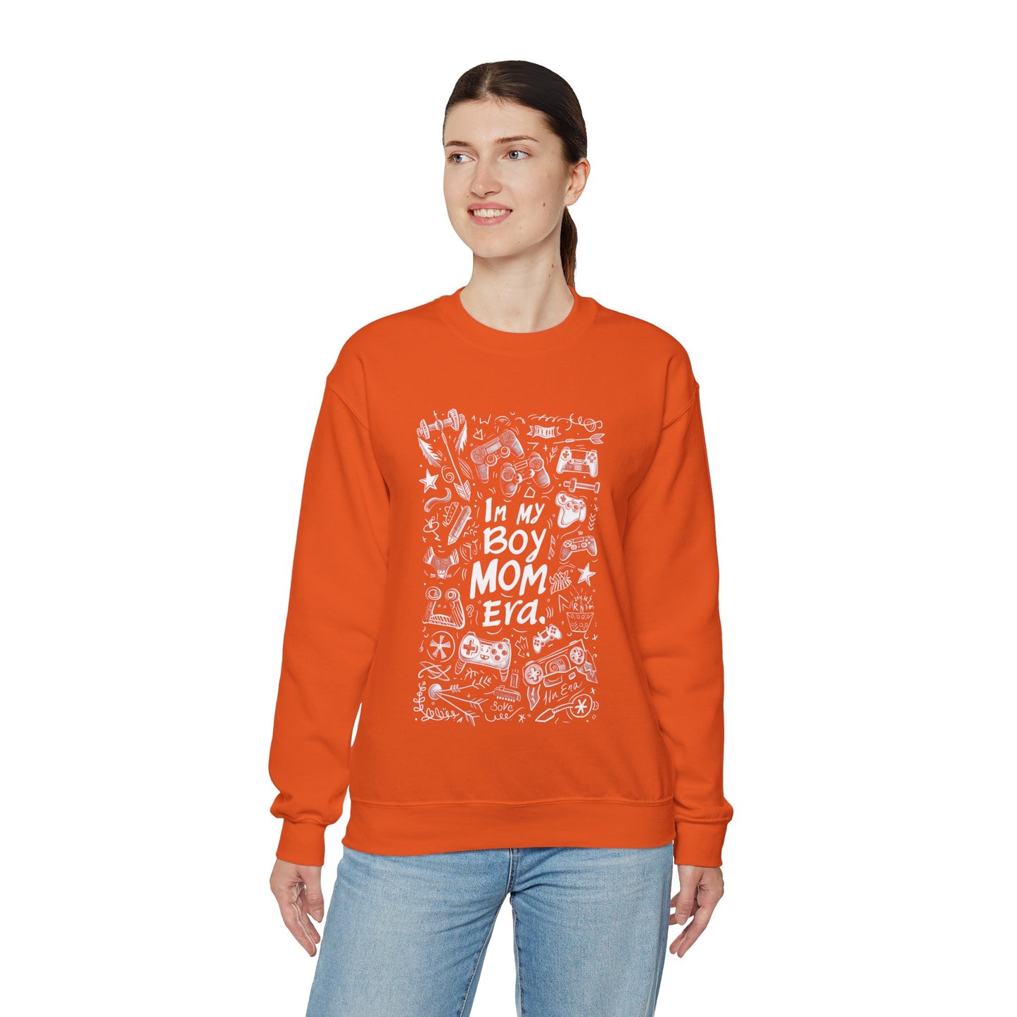 Unisex Heavy Blend™ Crewneck Sweatshirt - In My Boy Mom Era - Gamer