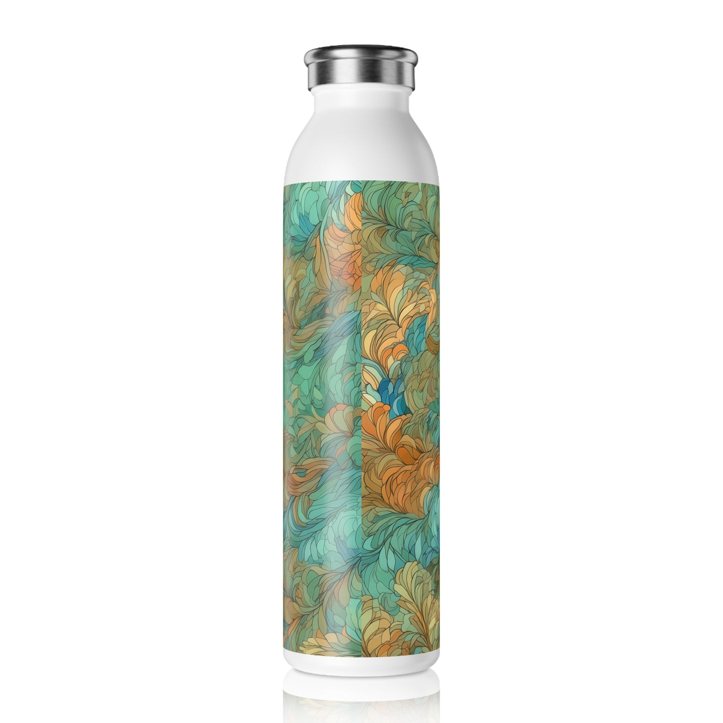Slim Water Bottle - Lancaster Prague Fish Scale.png
