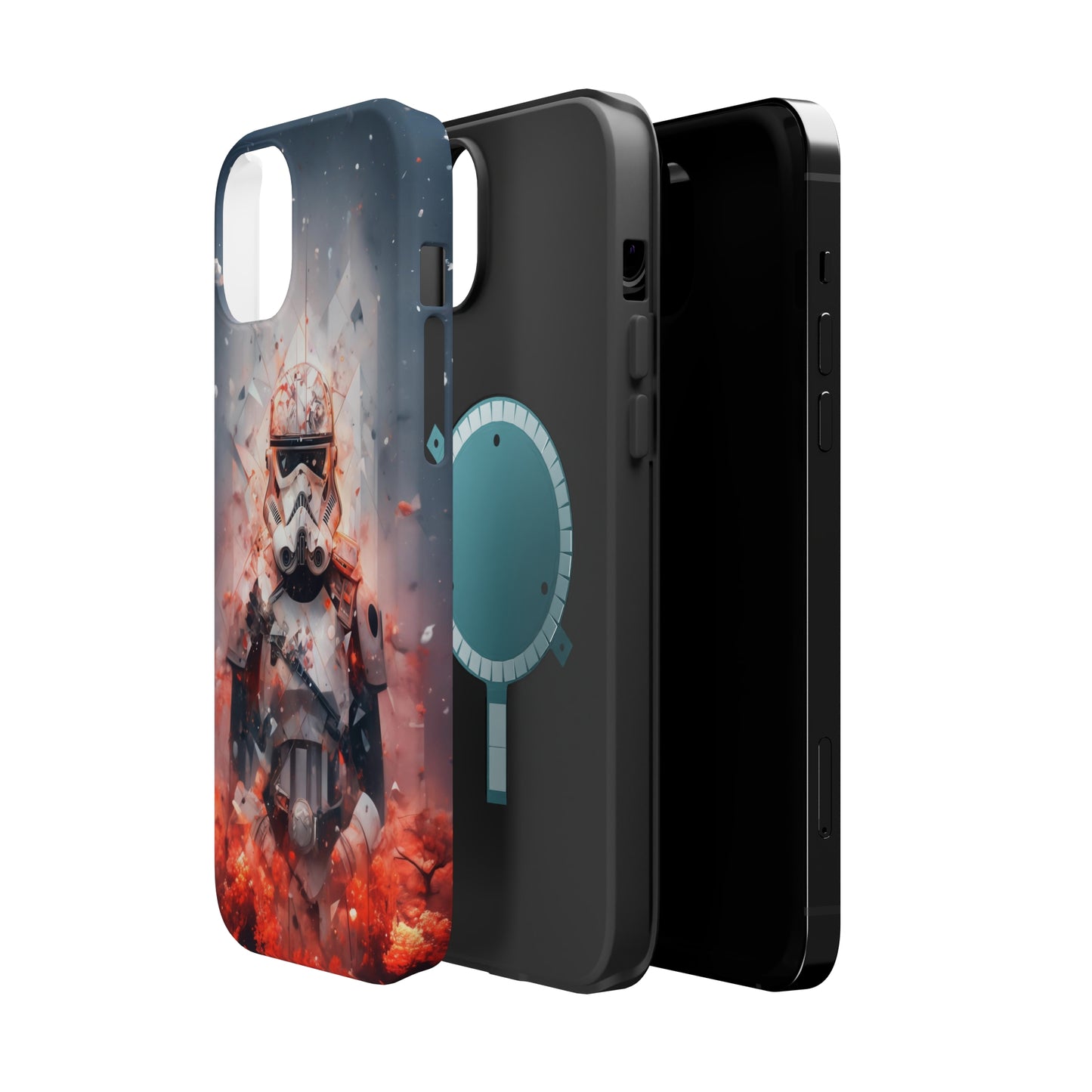 MagSafe Tough iPhone Case - Snow trooper Double Exposure