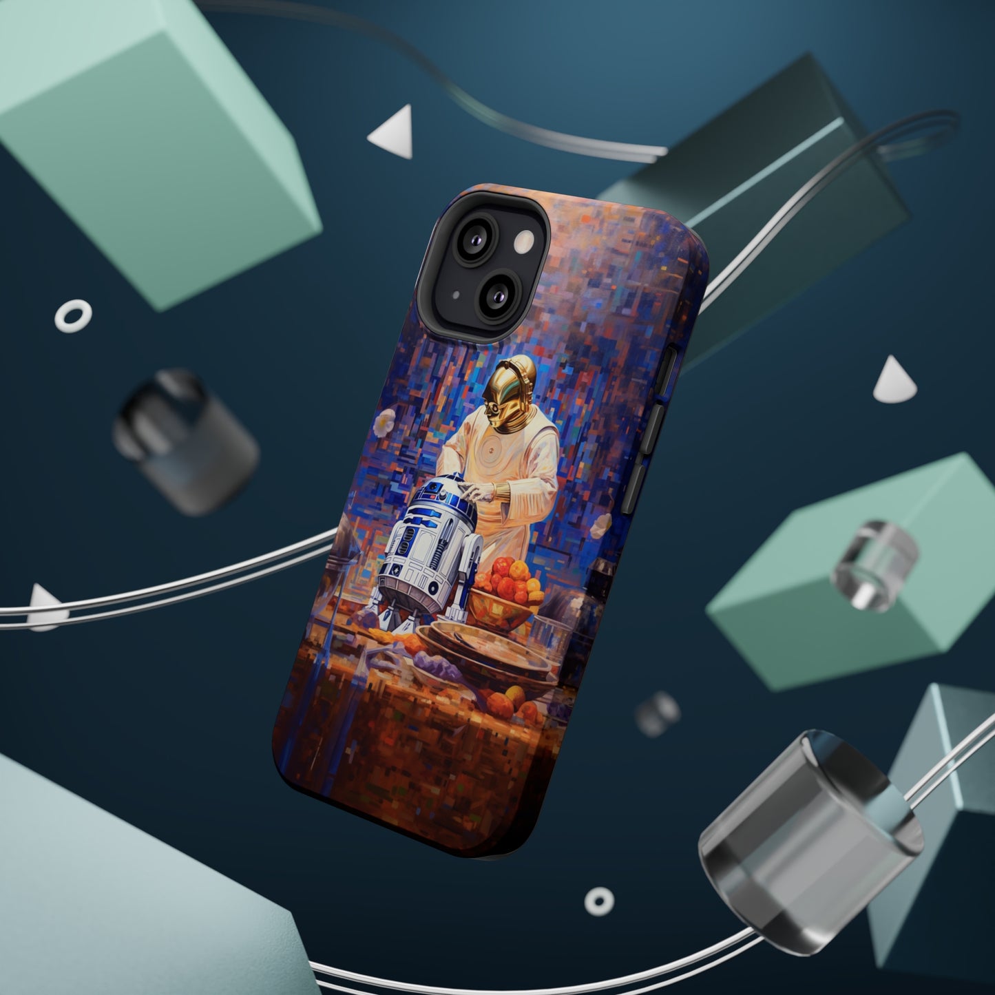 MagSafe Tough iPhone Case - R2D2Baking in the kitchen wearing an apron