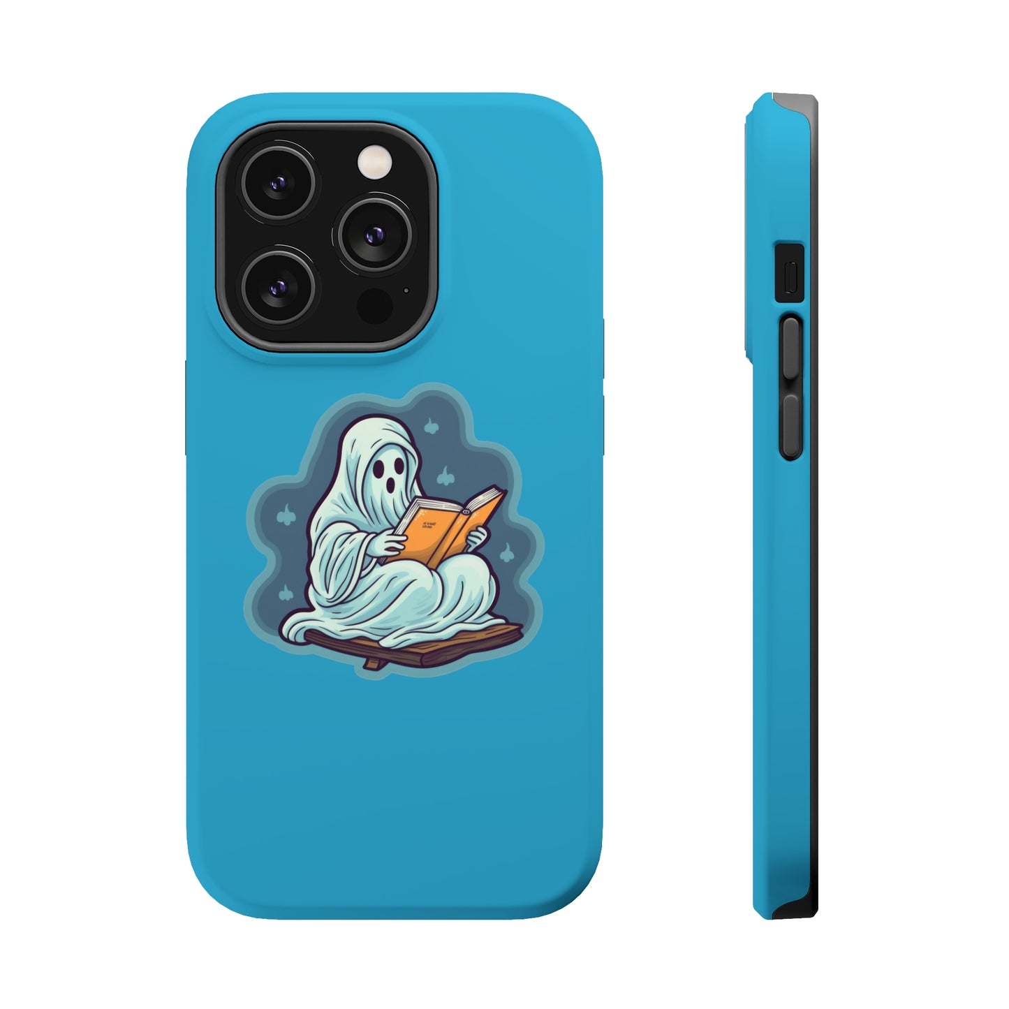 Bookish Ghost Phone Case, Halloween Literary iPhone Case, Teacher's Halloween Present, Librarian Themed Phone Case, Spooky Ghost iPhone Case