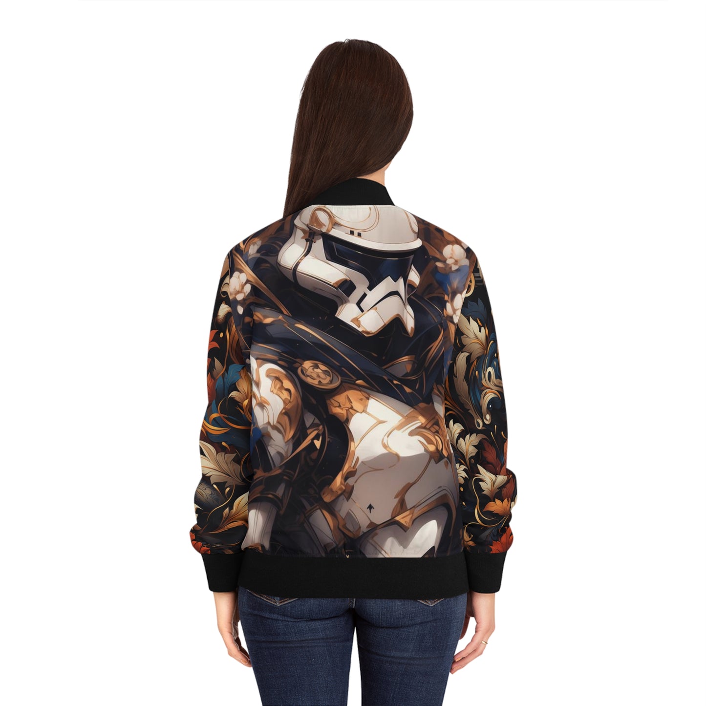 Women's Bomber Jacket - Storm Trooper Analytic Drawing