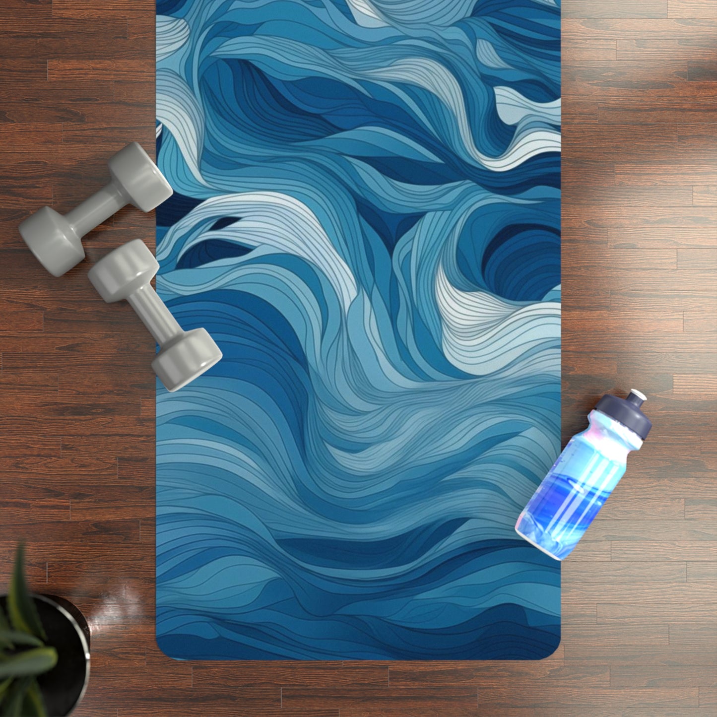 Rubber Yoga Mat- Odelgarde s Hertogenbosch Ocean Waves