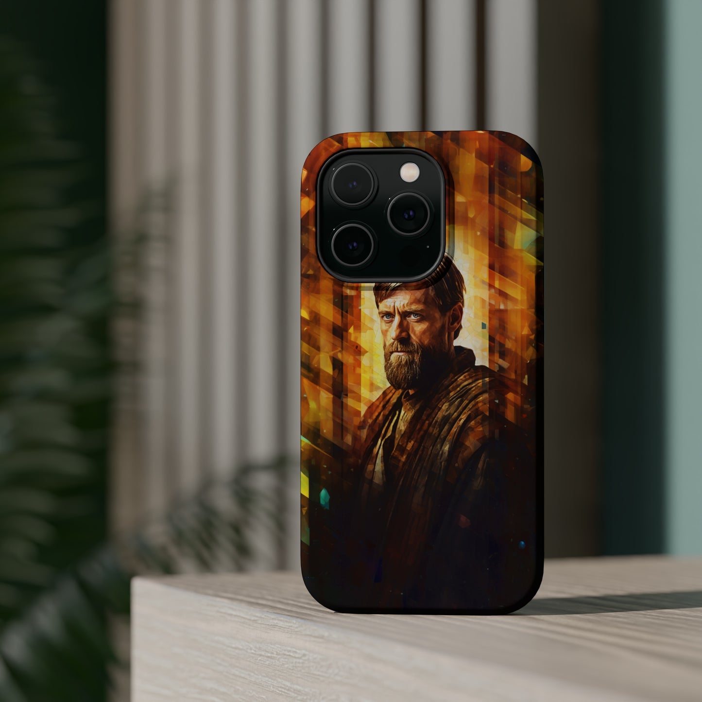 MagSafe Tough iPhone Case - Obi Wan Kenobi Abstract Expressionism
