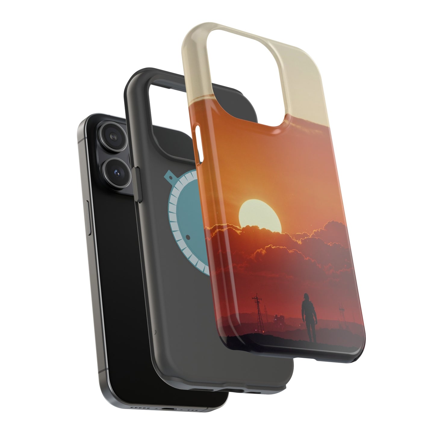 MagSafe Tough iPhone Case - Galactic Synthwave