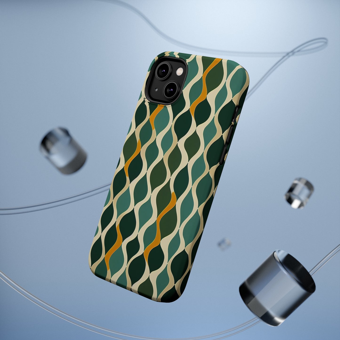 MagSafe Tough iPhone Case - Deco Aqua Ringlets.png