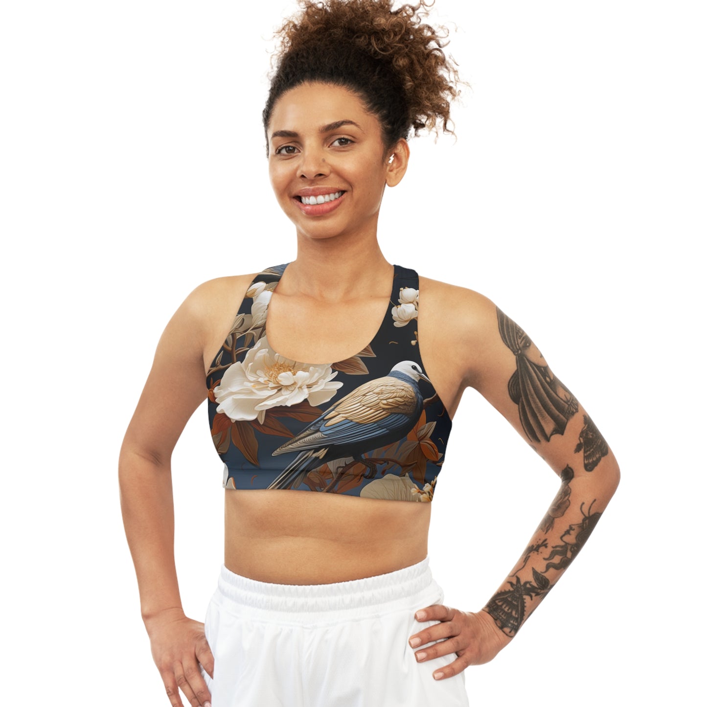 Sports Bra - Madalena Makarasana Chinoiserie