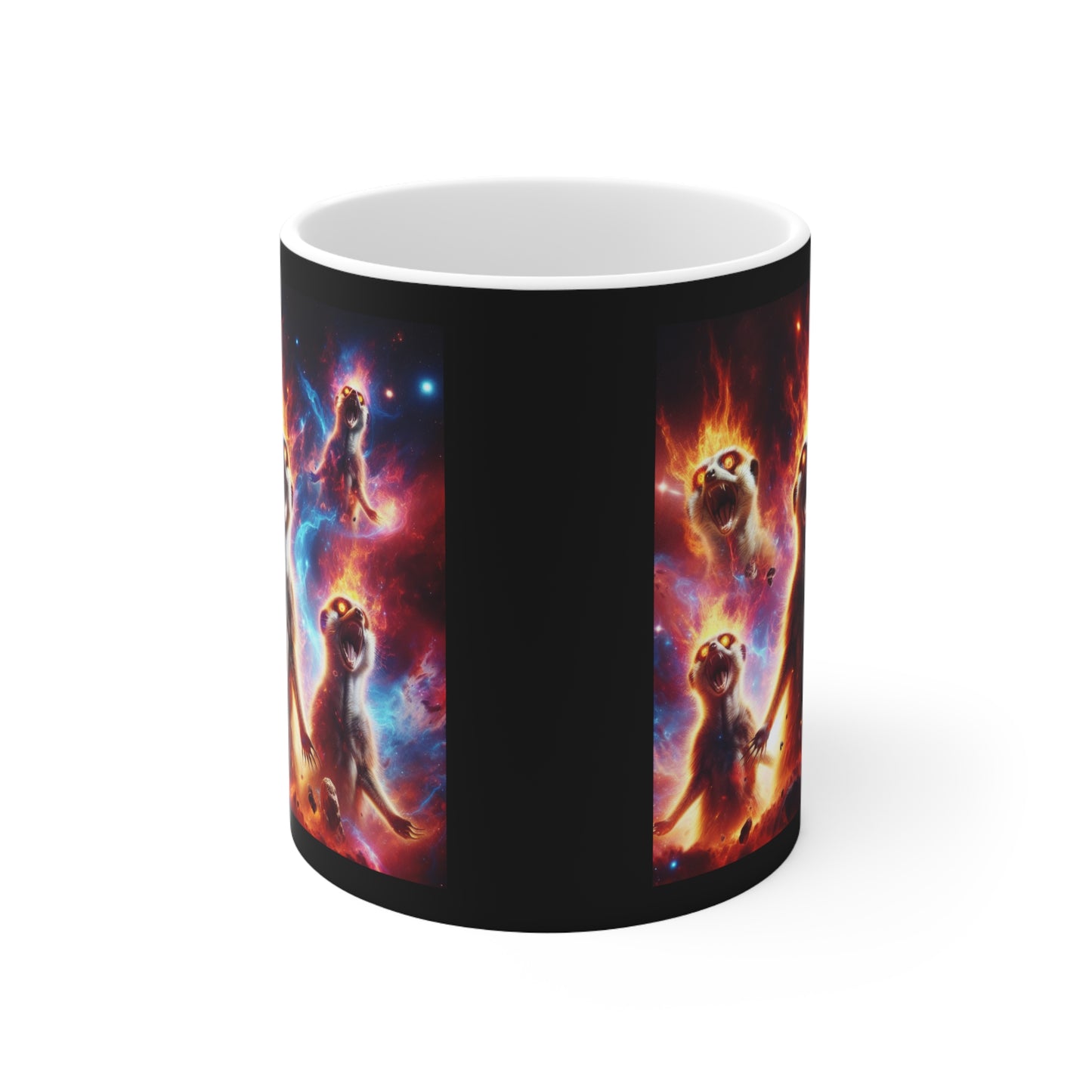 Ceramic Mug 11oz - Meerkat Cosmic Level