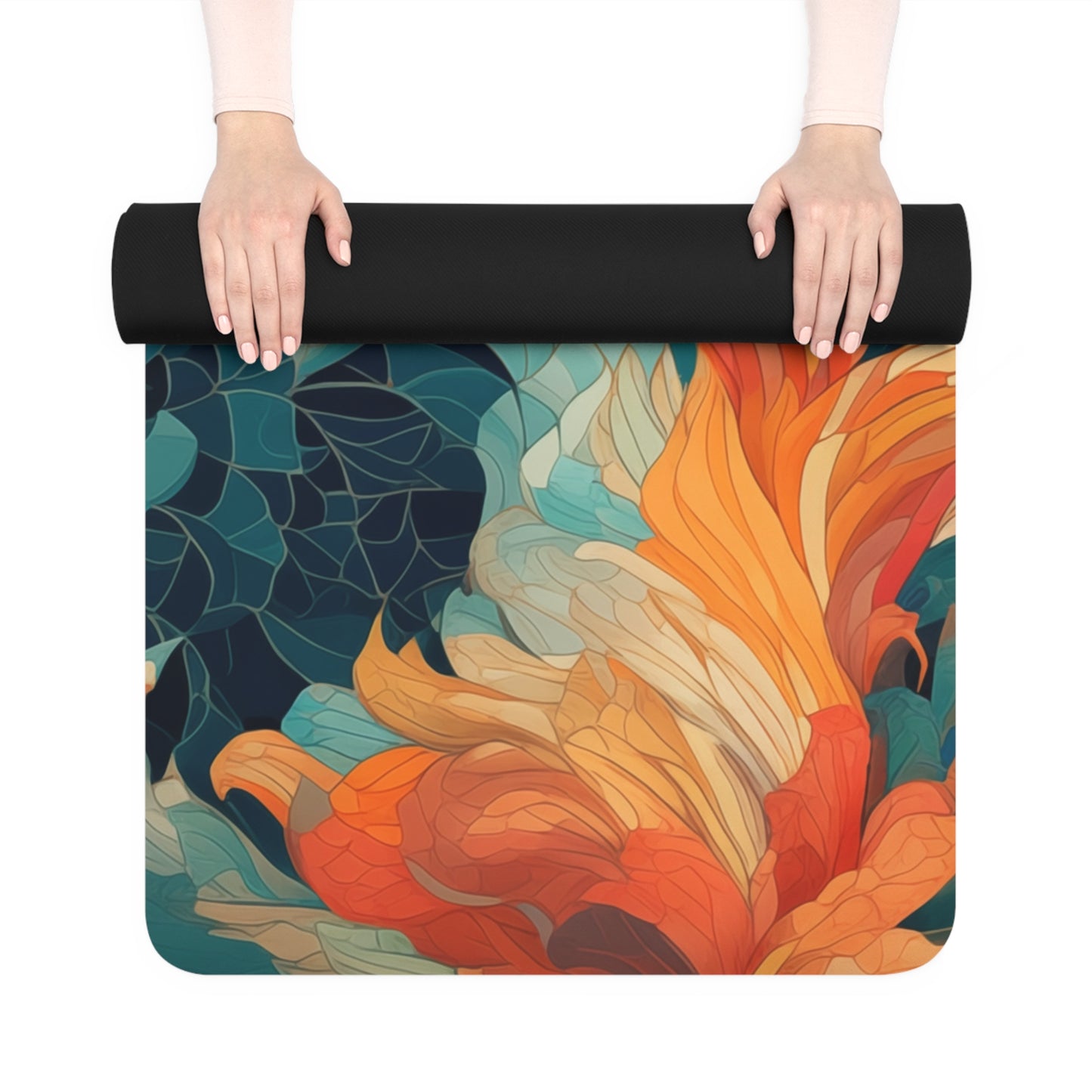 Rubber Yoga Mat- Emmalina Paris Batik