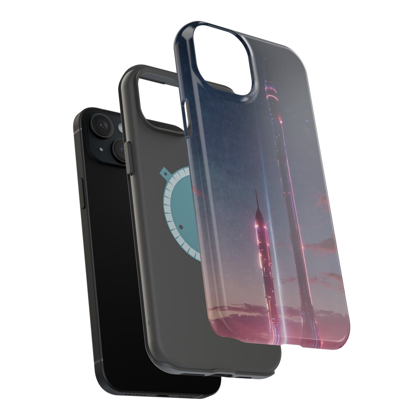 MagSafe Tough iPhone Case - Galactic Cyberpunk