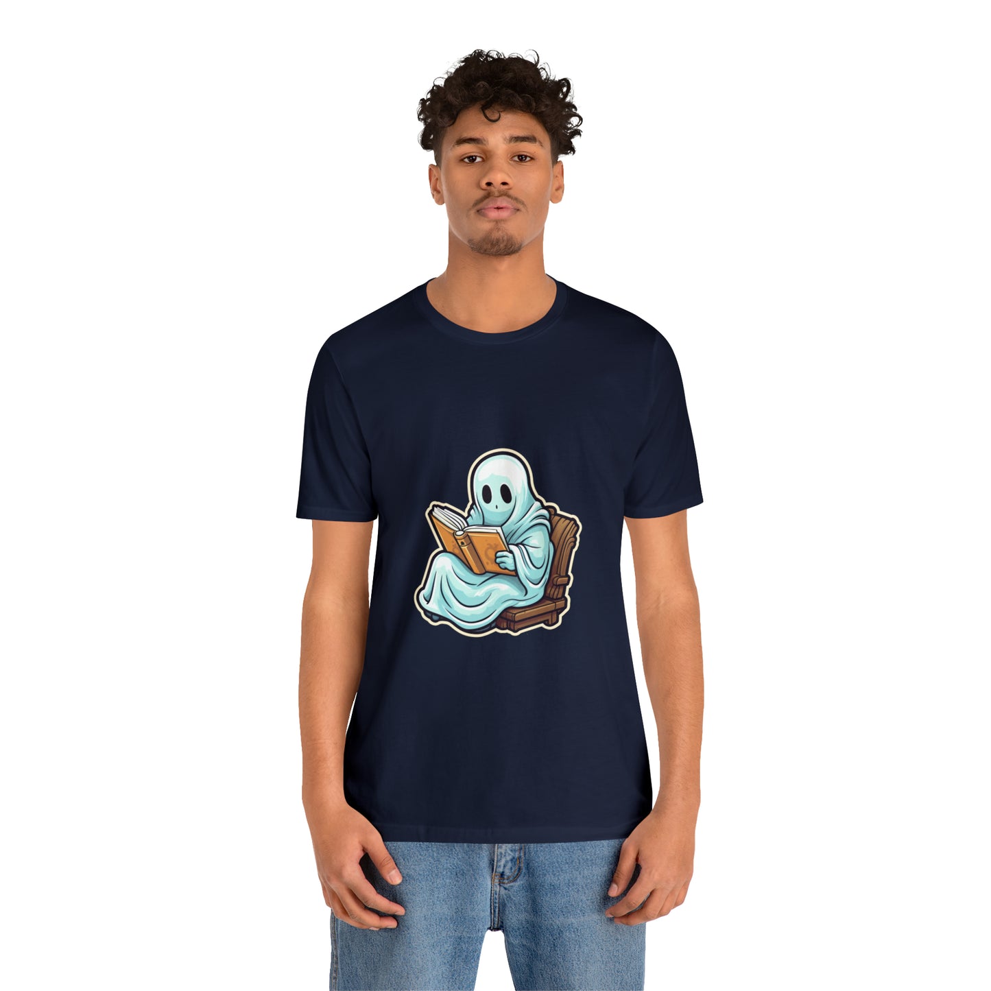 Ghost Reading Books Tee Shirt, Halloween Teacher Gift, Librarian, Ghost, Halloween Tee